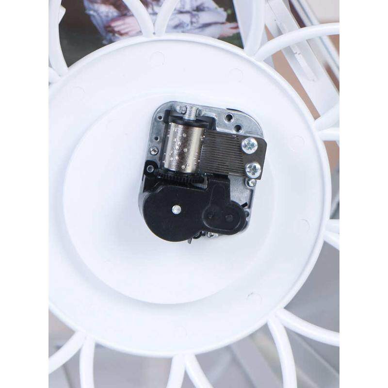 多功能旋转音乐盒相框摆台 创意个性风车5寸相架摩天轮组合像框