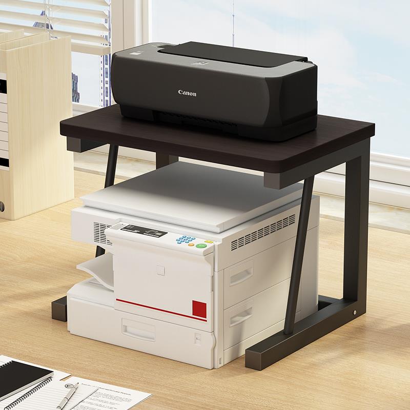 9C桌面上双层打印机置物架子办公室放针式复印机多功能家用储物收