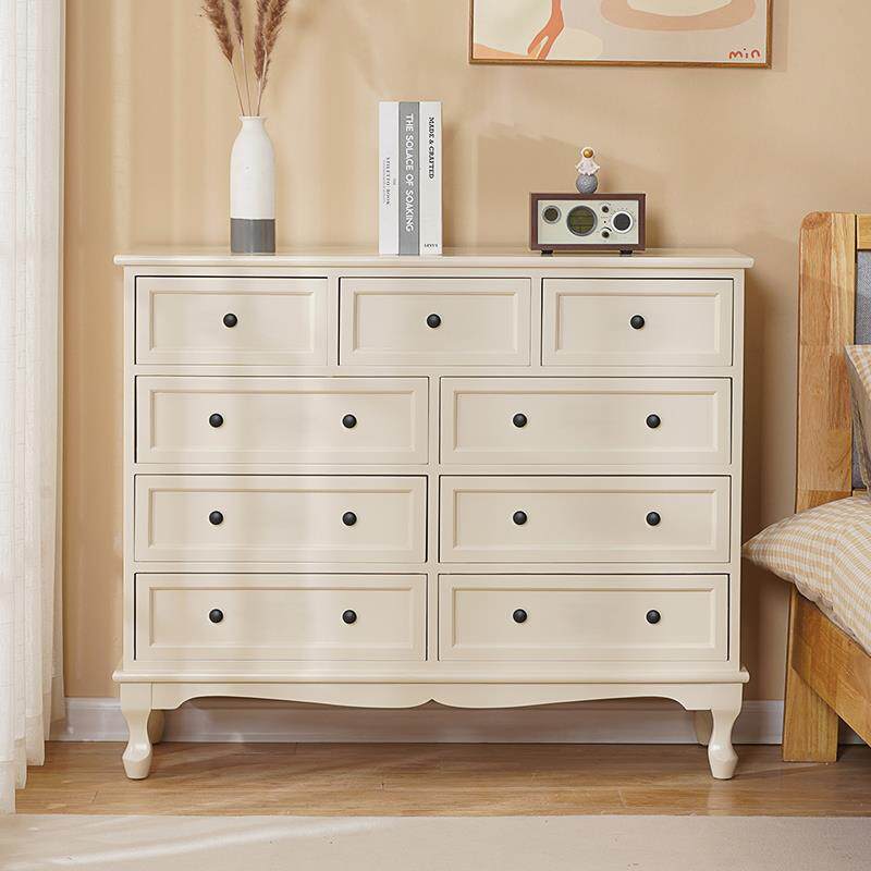 7K九斗柜实木卧室床尾梳妆台置物柜床头抽屉收纳柜客厅靠墙储物柜