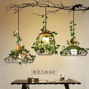 橱窗吊灯收银台火锅鲜花店植物饭店服装店创意个性装饰灯吧台吊灯