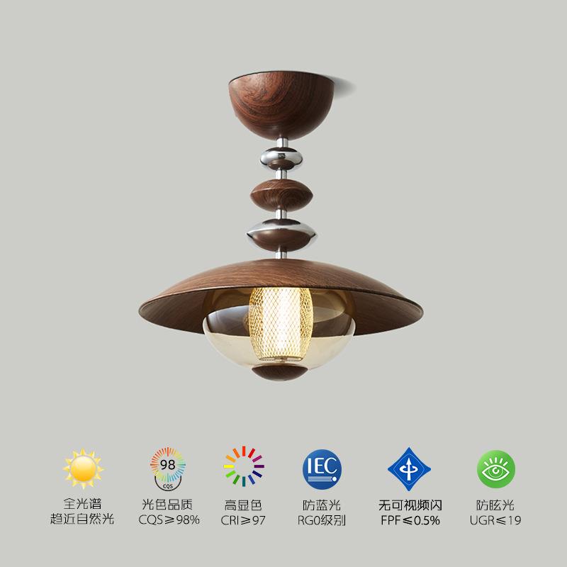 法式中古风过道吸顶灯创意个性设计师玄关走廊阳台玻璃厨卫艺术灯