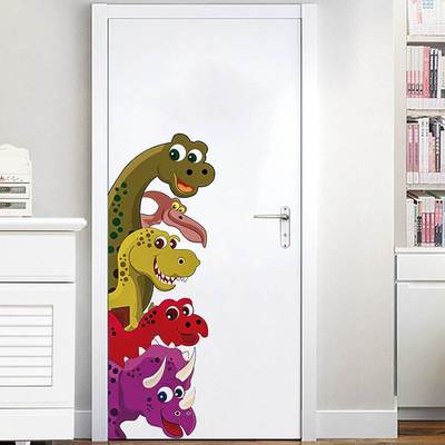 极速Funny Probe Dinosaur Behind The DHoor Room Decor Wall De