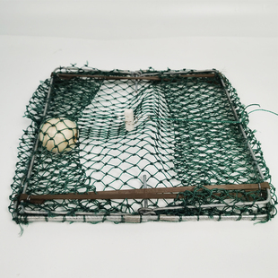 极速青蟹夹翻转蟹笼青蟹笼海用抓钓三角赶海螃蟹笼V网铝包镀锌螃