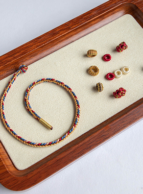 极速敦煌配色手工编绳手链半成品可D穿龙舟转运珠路路通吊坠本命