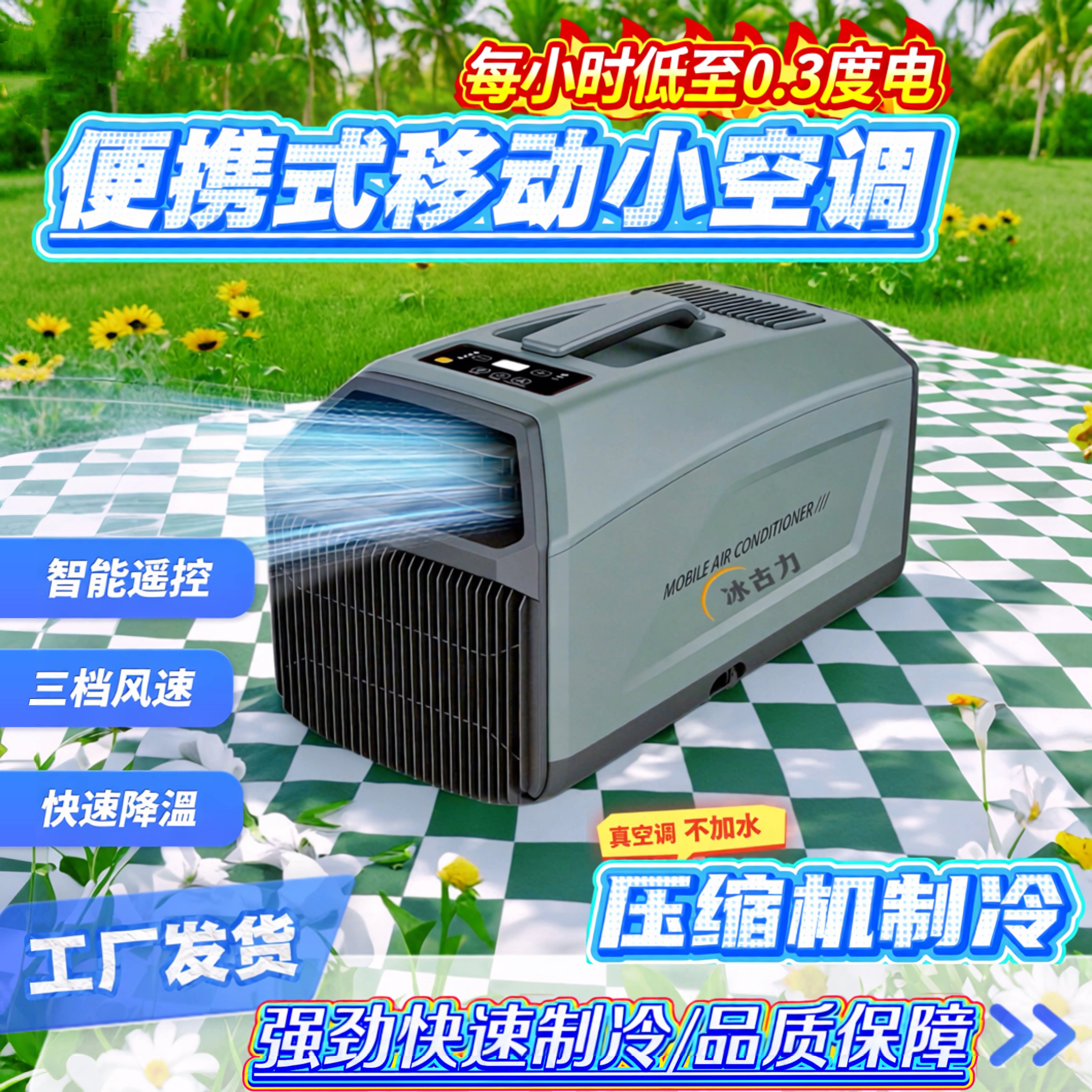 冰古力便携仪移动真空调