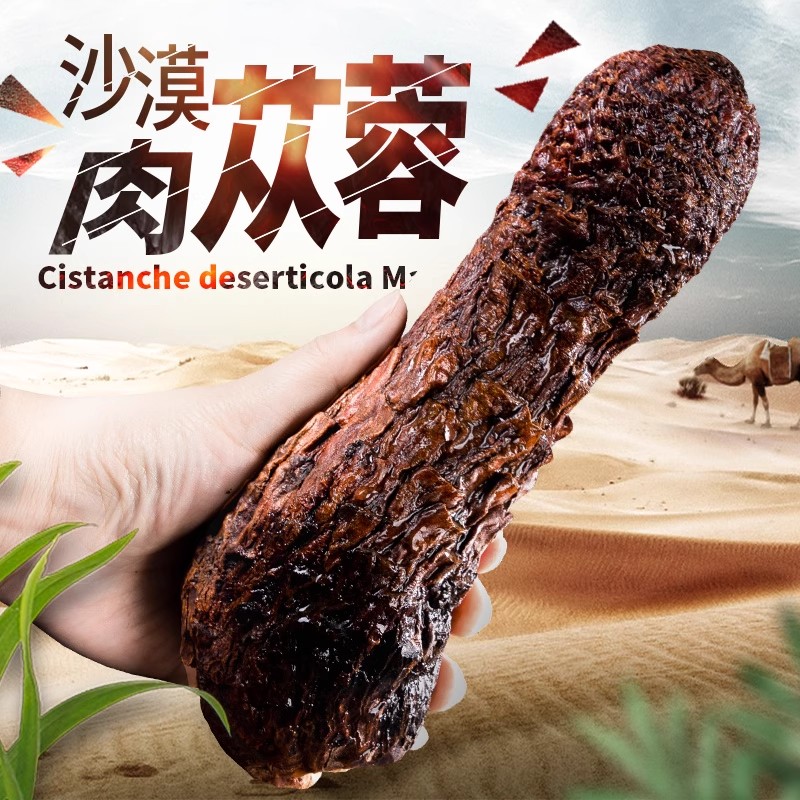 肉苁蓉中药材正品特级整根切片泡酒料官方旗舰店金锁阳淫羊藿野生