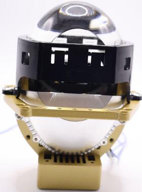 3.0寸方形led双光透镜改装汽车车灯前大灯H4H7远近汽车大灯改装