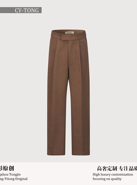 【彤姐原创】冬季修身优雅气质显瘦时尚设计师款裤子W24D268