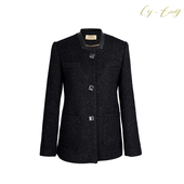 彤姐原创 冬季 显瘦时尚 轻奢气质小香简约大牌风西装 W23B073