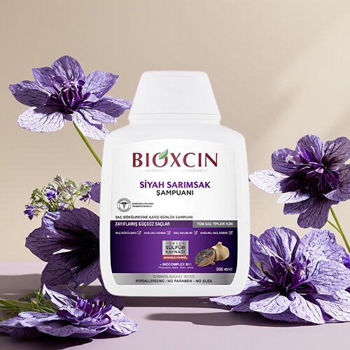 BIOXCIN黑蒜清爽控油洗发水300ml