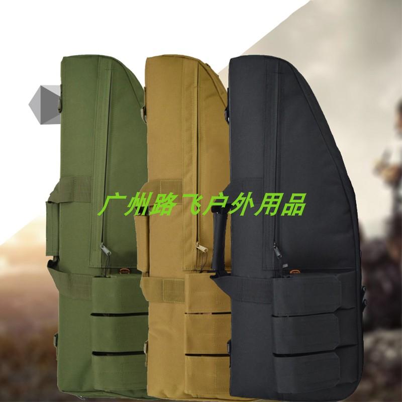 战术斜口枪包鸡蛋棉防震钓鱼包