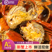 香辣切蟹休闲零食海鲜即食小螃蟹熟食麻辣醉蟹盒装 非罐装 批发切蟹