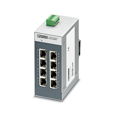 菲尼克斯以太网交换机FL SWITCH SFNB 8TX 2891002自动检测交叉