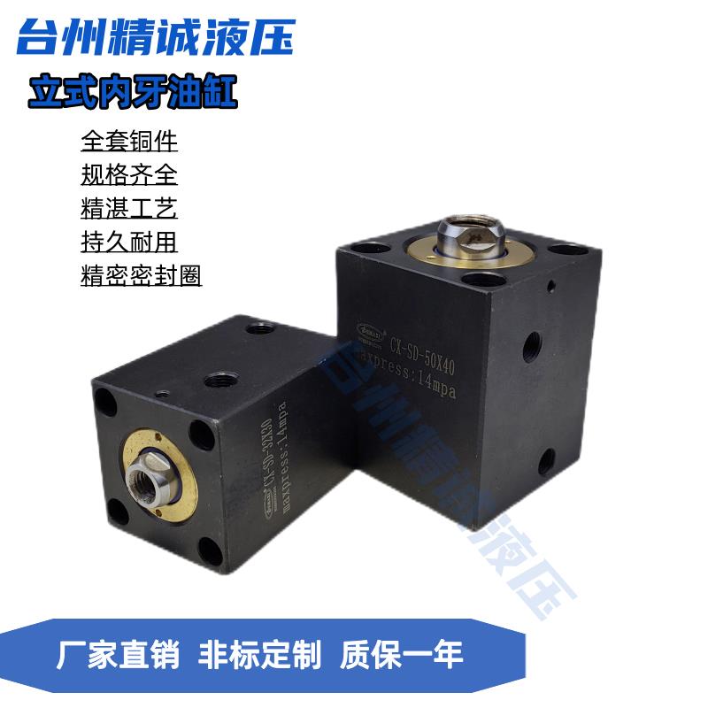 方形薄型油缸液压缸立式油缸CX-SD20/32/40/50/63方缸JOB内牙模具