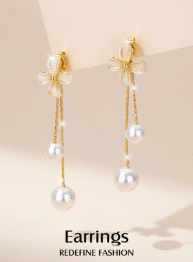 小众独特长款流苏耳环2025新款爆款秋冬耳饰女气质高级感耳钉耳坠