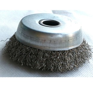 碗型钢丝轮打磨除锈抛光轮钢丝刷角磨机钢丝轮125不锈钢钢丝刷轮