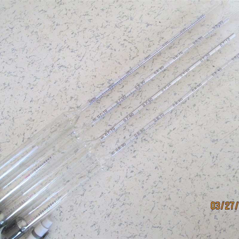 石油密度计高精度测量0.80-0.85柴油汽油煤油液体比重计密度计