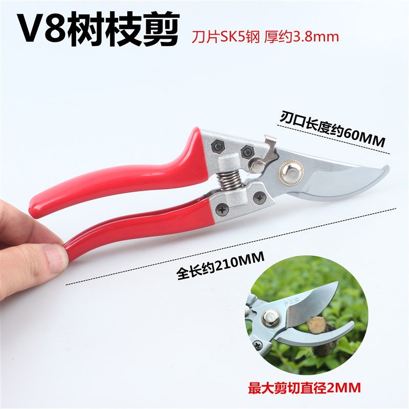 家用园艺剪刀修i花卉剪修枝剪修剪树枝剪刀粗枝剪进口果树桑剪