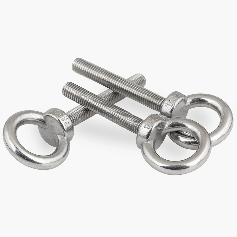 加长吊环螺丝钉304不锈钢吊耳环形螺栓起重船用MH3M4M5M6M8M10-M2
