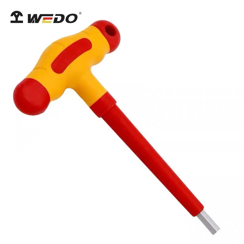 WEDO维度绝缘注塑T型内六角扳手VDE认证100Q0V电工IN523A