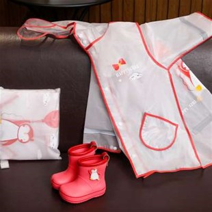 男女童轻便可爱防滑防水雨靴中筒幼儿Q园套鞋 儿童雨鞋 小童雨衣套