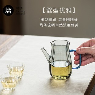璃享高硼硅玻璃泡茶壶分茶器花茶梅花绿茶壶家用简约功夫茶具 新款