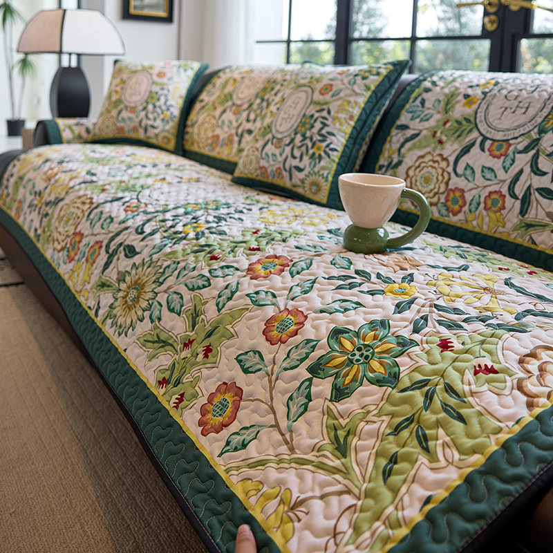 2025新款法式沙发垫四季通用田园风高级感防滑直排沙发坐垫盖布巾,居家布艺,沙发垫,淘宝优惠券,粉丝福利购,淘宝优惠卷