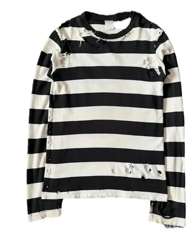 thumbnail for Number (N)ine SS02 "Modern Age" Destroyed Longsleeve - same style as Martin