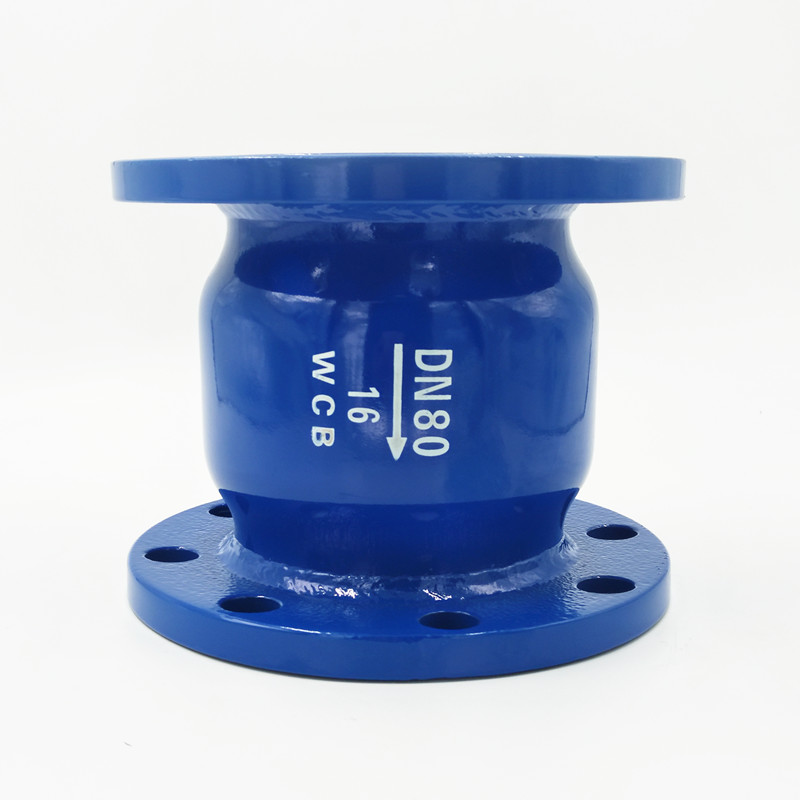HC41X-16法兰消声止回阀卧立式水泵水管单向阀DN50 65 80 100 150