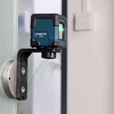 L型强磁吸附激绿光水平仪贴上墙仪挂墙支架1/4螺口多功能悬挂器