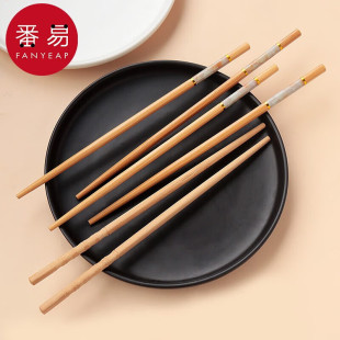 木A1P802 筷子 长筷子油炸鸡翅木吃火锅竹筷家用公筷饭店加长筷
