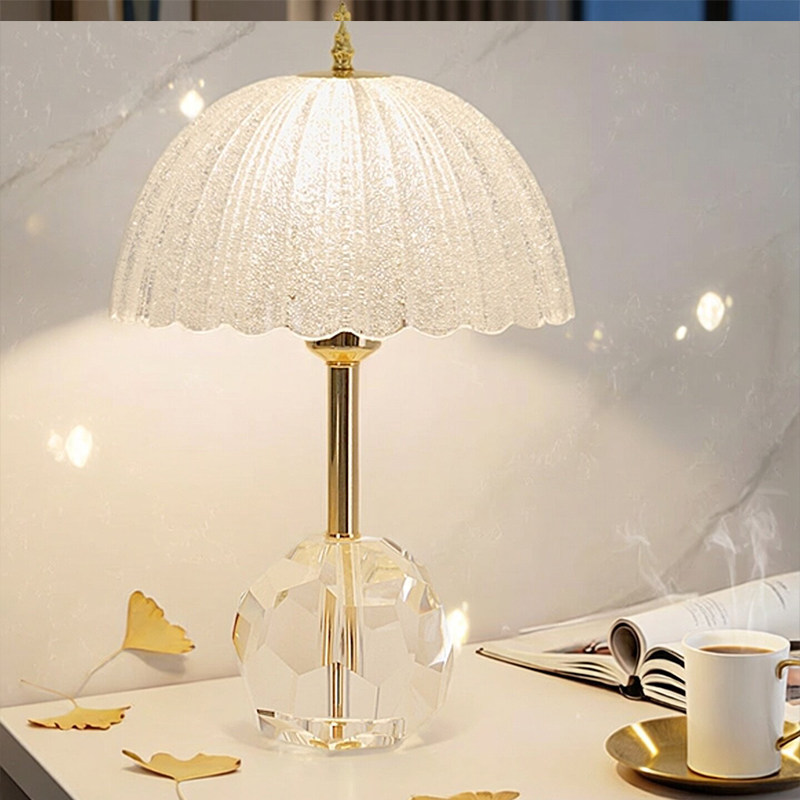 轻奢水晶浪漫温馨三色可调光遥控高级感现代简约主卧室床头柜台灯
