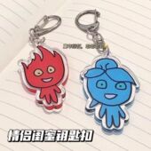 童年回忆森林冰火人搞怪姐妹同款 亚克力小东西侣情侣挂件书包百搭