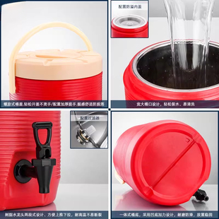 奶茶桶奶茶店大容量不锈钢商用摆摊保温保冷桶果汁豆浆饮桶带龙头