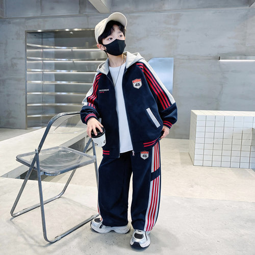 儿童装韩版洋气炸街休闲两件套潮