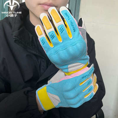 小调子(MINOR TUNE)摩托车手套夏季透气薄款复古防摔男女机车触屏