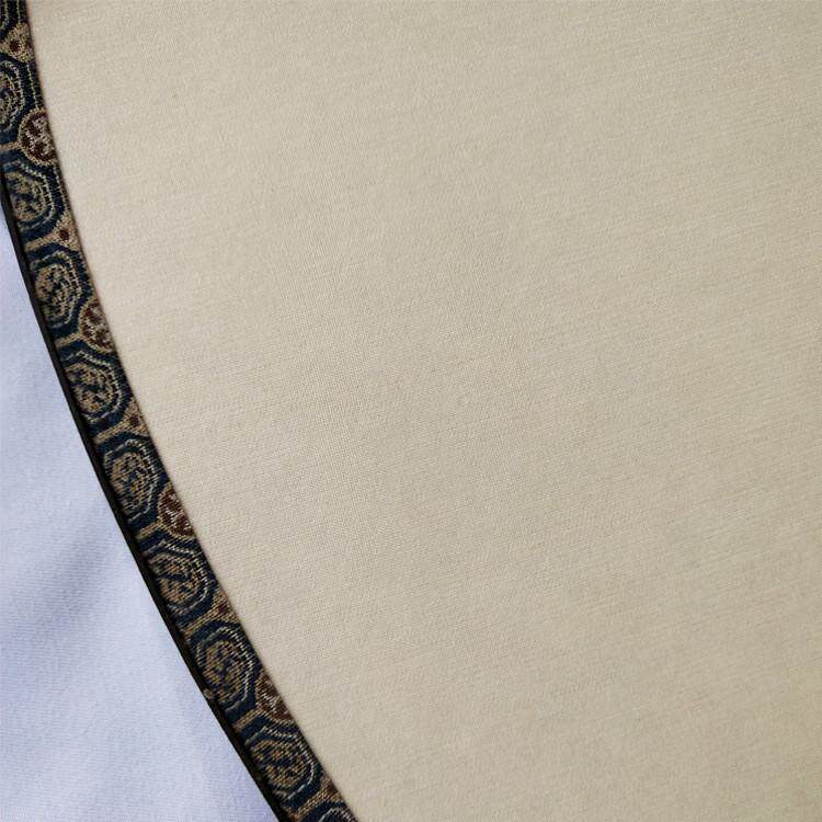 整套红木大包边宫扇工艺礼品扇空白双面真丝扇面装饰台屏团扇