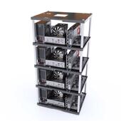 电脑机箱 支持ATX 开放式 工作室专用机箱 MATX主板 托架 叠加多层