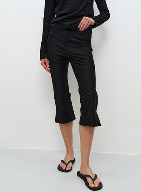 FILGood七分裤 脚口开衩设计 高弹面料包容性强FG04P07