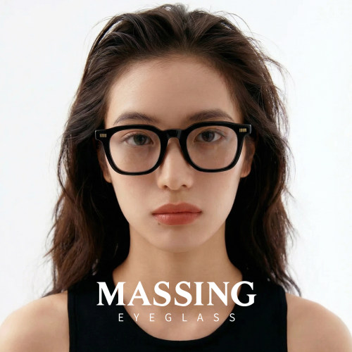 massing男女同款方框板材素颜镜