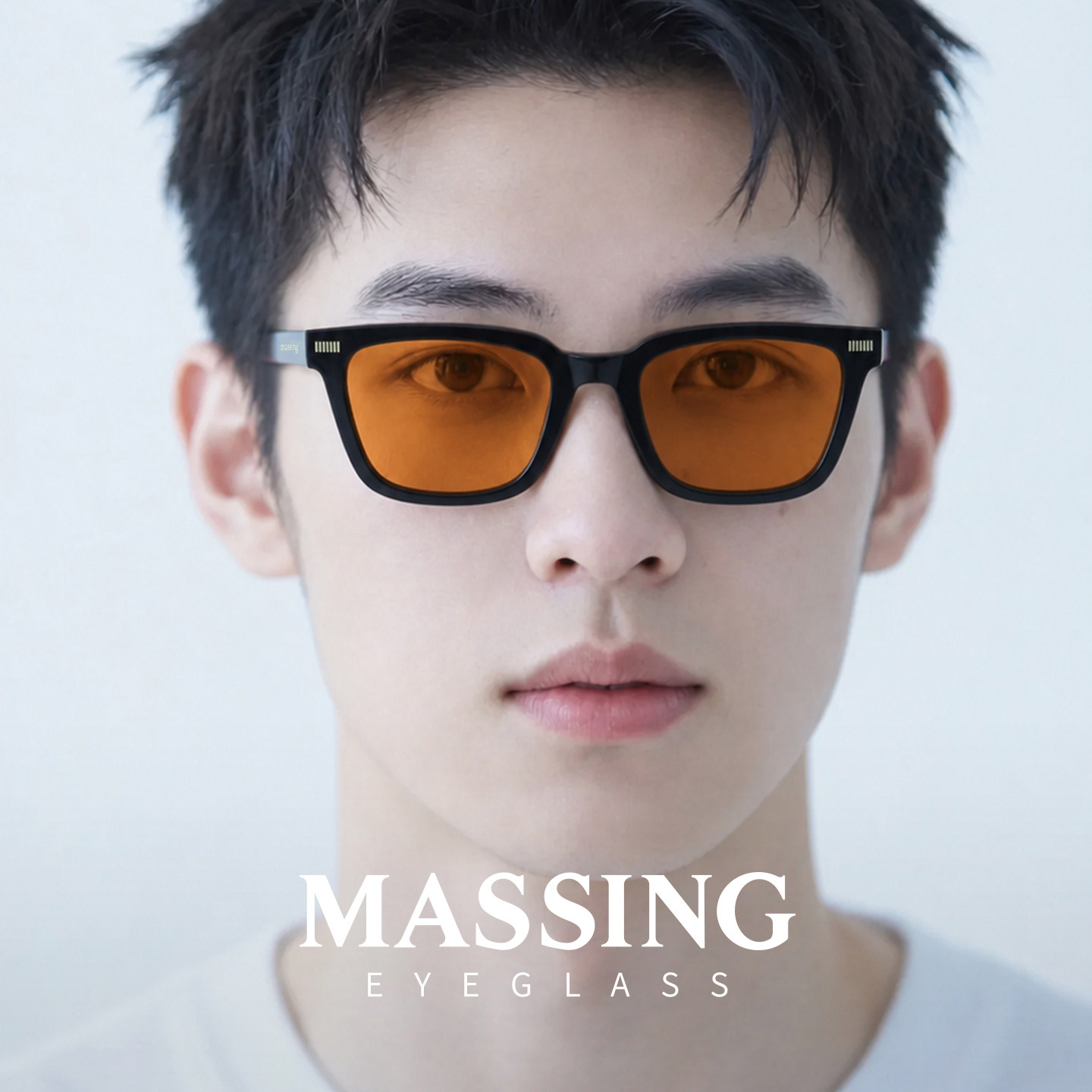 massing太阳镜墨镜眼镜经典方框男女同款板材防紫外线A&M-003