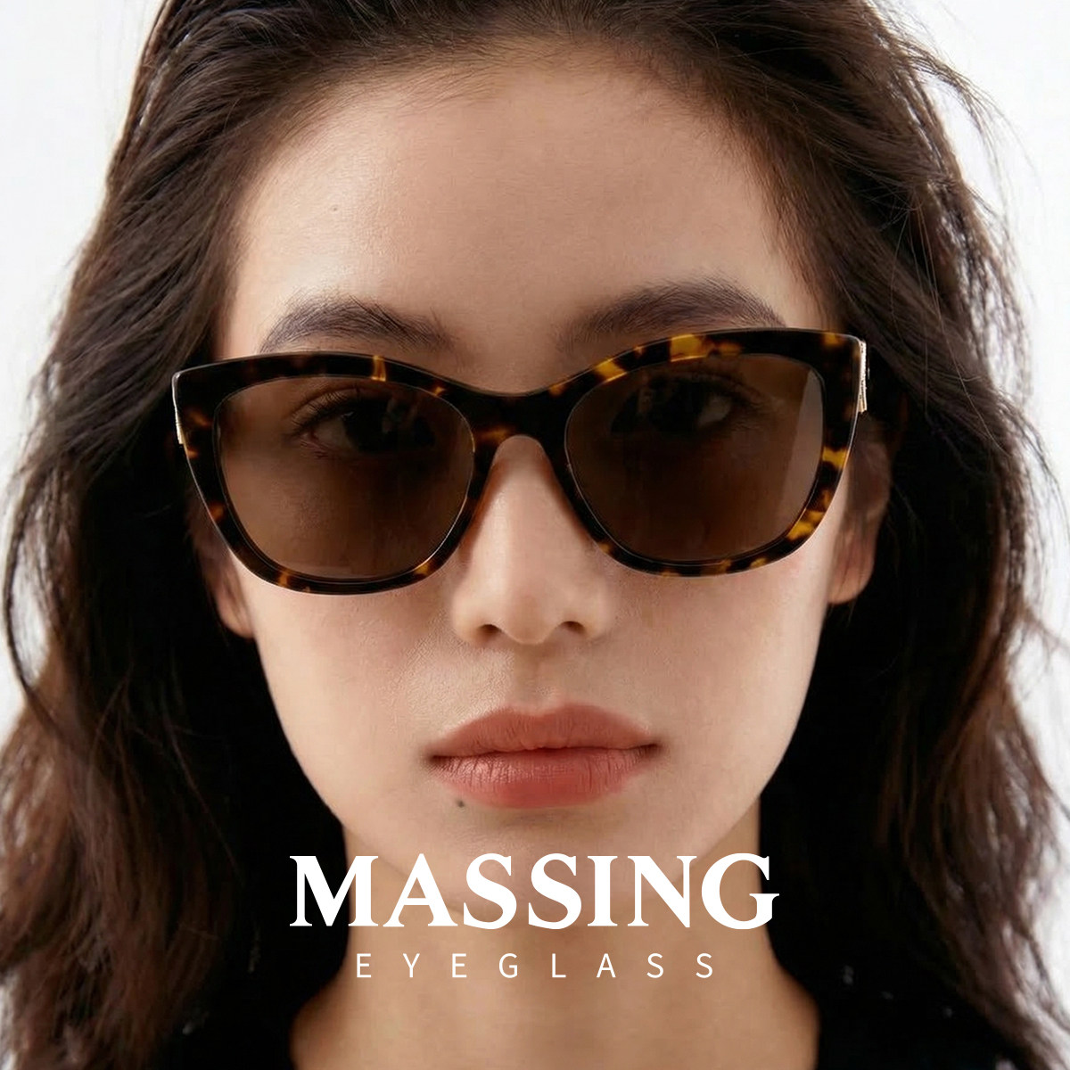 massing【新款】复古老钱经典渐变色尼龙板材墨镜太阳镜A&M-027