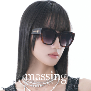 028 大框显脸小复古老钱太阳镜防紫外线墨镜A&M massing 25新款