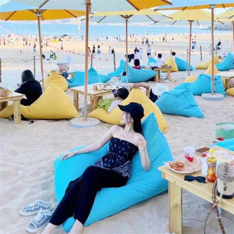 厂家户外懒d人沙发豆袋防水沙滩榻榻米庭院休闲咖啡店露营地沙发