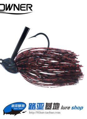 欧纳OWNER恶路RJ-10胡须佬挡草障碍胶群JIG铅头钩 8g~14g 多色可