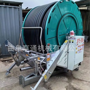 300合作社用噴灌機移動式 大面積農作物灌溉 噴灌機75 電動卷盤式