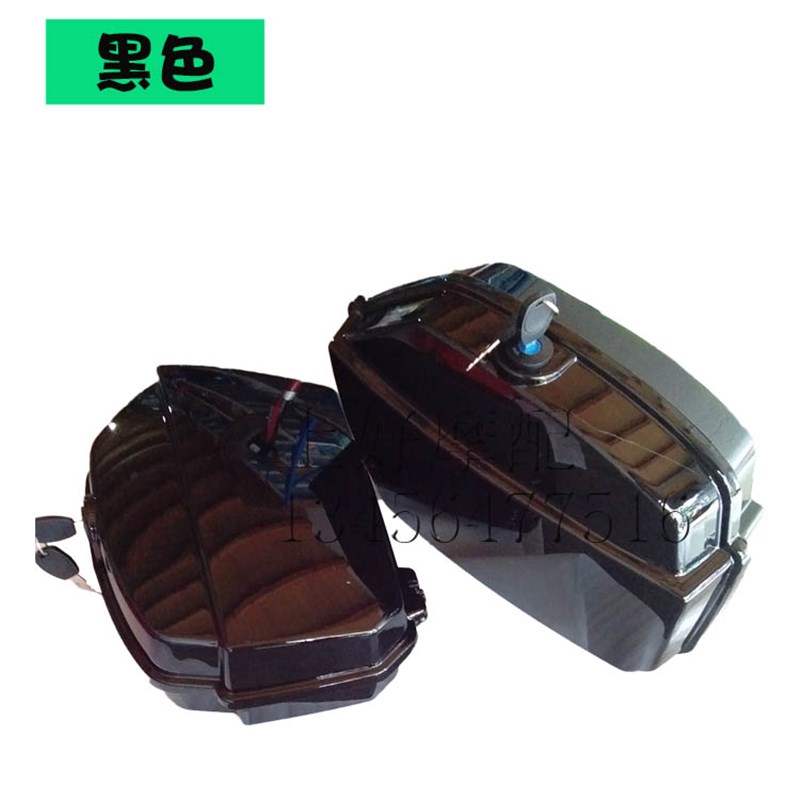 猴子M3侧边箱改装后尾箱电动车电摩望江大公仔摩托车加厚双挂箱小