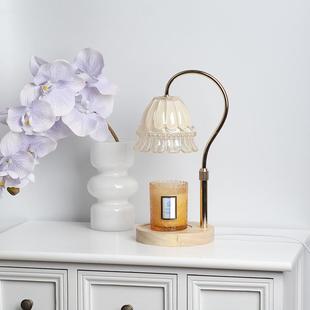 饰台灯礼物 香薰铃兰花融蜡灯升降无火香氛蜡烛卧室助眠床头氛围装