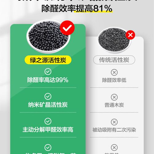 绿之源竹炭包活性炭新房汽车除异味家用装修房间吸甲醛清除剂碳包