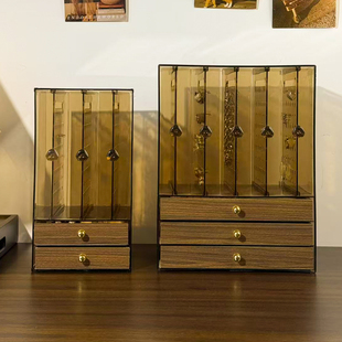 首饰盒大容量轻奢高档耳环项链耳钉耳饰收纳盒手饰品新款展示架